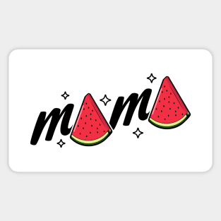 Mama Watermelon Summer Fruit Watermelon Slice Mothers Day Sticker